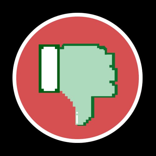 Thumbs down icon