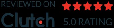 Rated five stars on Clutch