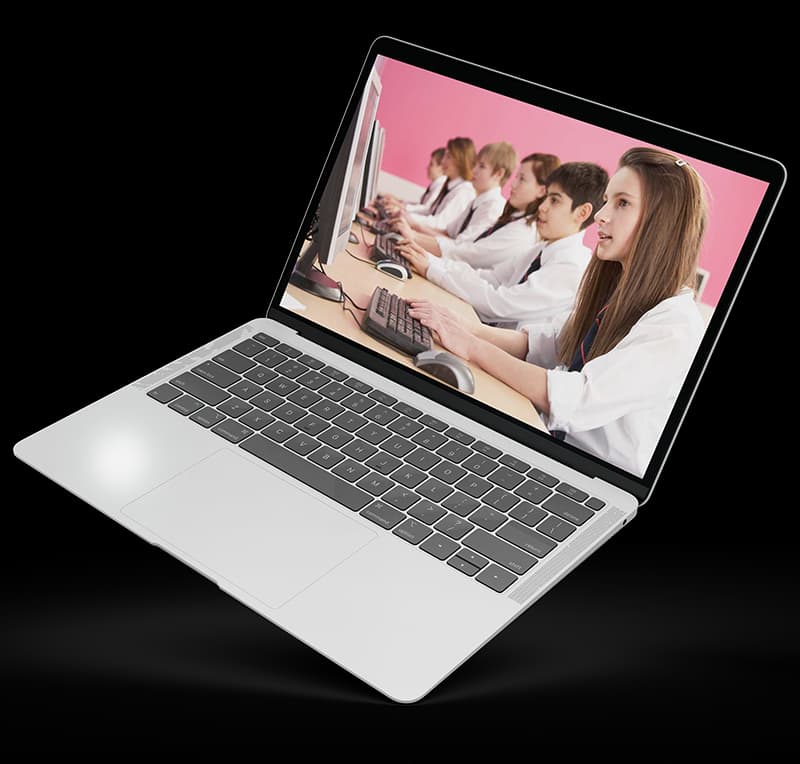 Donated laptop mockup